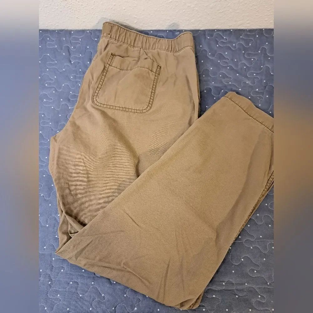 Land's End tan pants size 12 petite